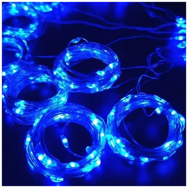 Гирлянда штора 300 LED 3x3м USB 8 режимов IP44 для внутреннего использования модель Роса SQ-26764 - изображение 7