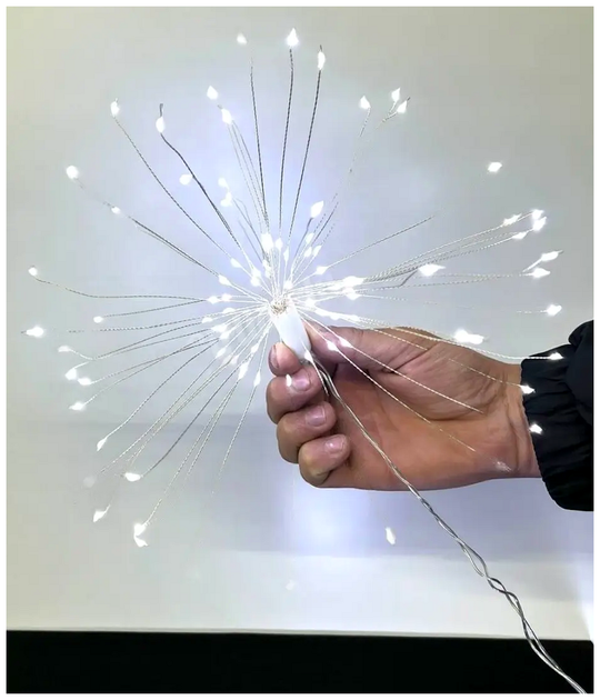 Светодиодная гирлянда штора 500 LED 3x0,6м 220V 8 режимов белый для украшения интерьера SQ-26703 - изображение 4