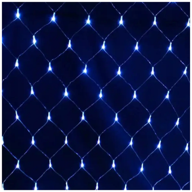 Гирлянда сетка светодиодная 2x1,5м 160LED 220V черный шнур 8 режимов для декора интерьера SQ-27291 - изображение 6