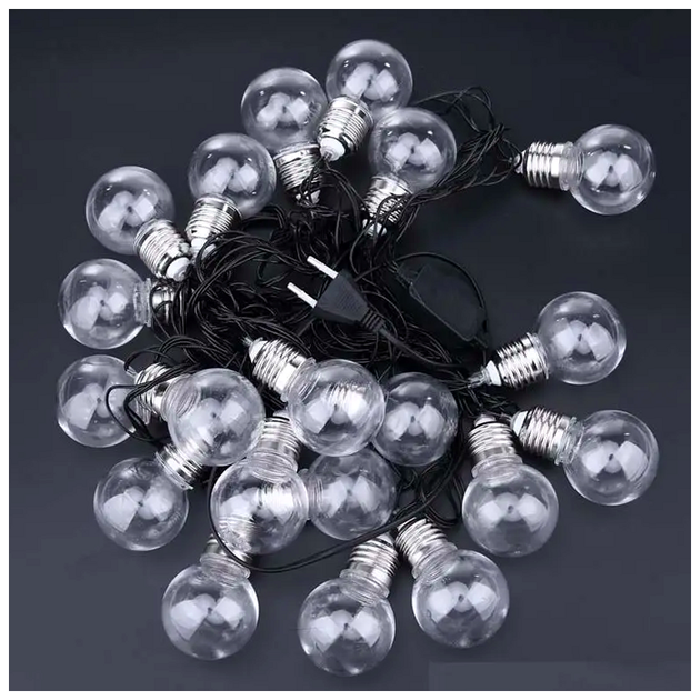 Светодиодная гирлянда 20 LED 4 см 7 м 220 В мультиколор для создания уюта и тепла в интерьере SQ-27498 - изображение 4