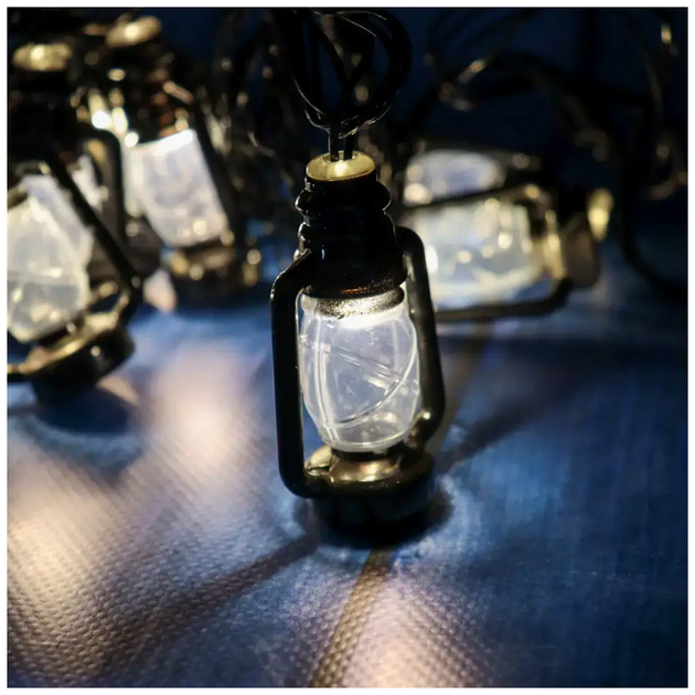 Светодиодная гирлянда 10 LED 4м на батарейках и USB теплый белый статический режим для внутреннего использования SQ-27086 - изображение 7