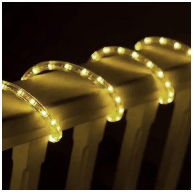 Уличная светодиодная гирлянда 10м 600 LED 220В квадратная теплый белый IP68 статический режим SQ-27025 - изображение 4