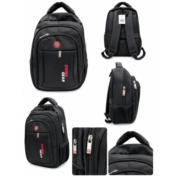 Шкільний рюкзак Swissgear 2024-1 портфель для підлітка старшокласника з відділенням для ноутбука чорний - зображення 3