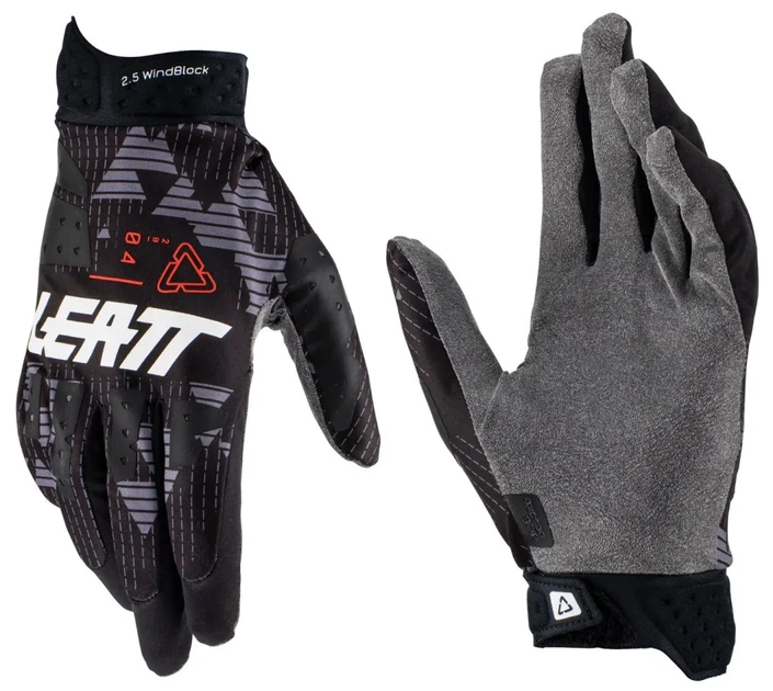 Перчатки мотоциклетные ветрозащитные Leatt Moto 2.5 WindBlock чёрные, размер XL (11) - изображение 2