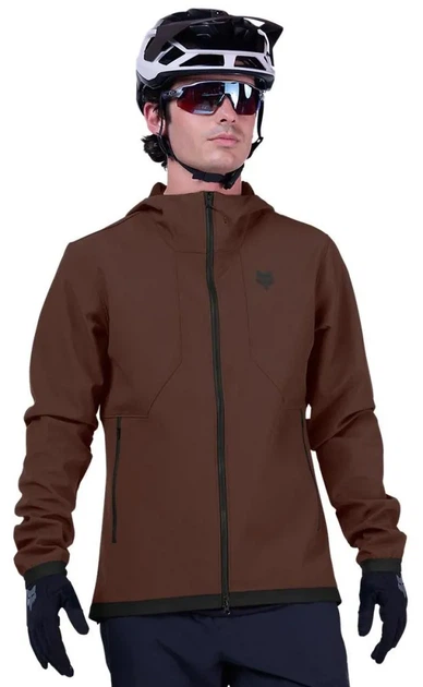 Толстовка велосипедная Fox Ranger Fire Hoodie коричневая, размер XL - Фото 4 Толстовка велосипедная Fox Ranger Fire Hoodie коричневая, размер XL - изображение 4