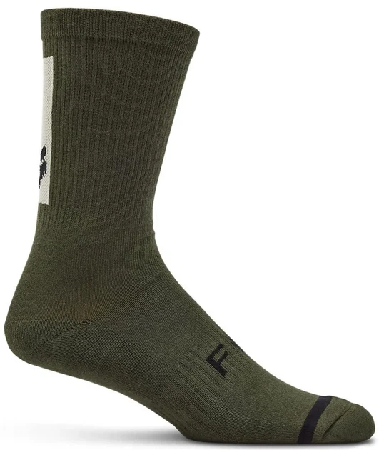 Носки велосипедные Fox Defend Sock оливковые, размер L/XL - Фото 1 Носки велосипедные Fox Defend Sock оливковые, размер L/XL - изображение 1