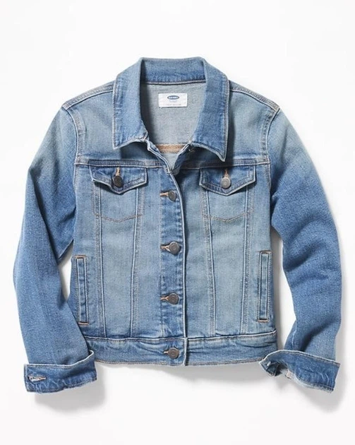 Джинсова куртка Old Navy для дівчинки блакитна 14 років - Фото 1 Джинсова куртка Old Navy для дівчинки блакитна 14 років - изображение 1