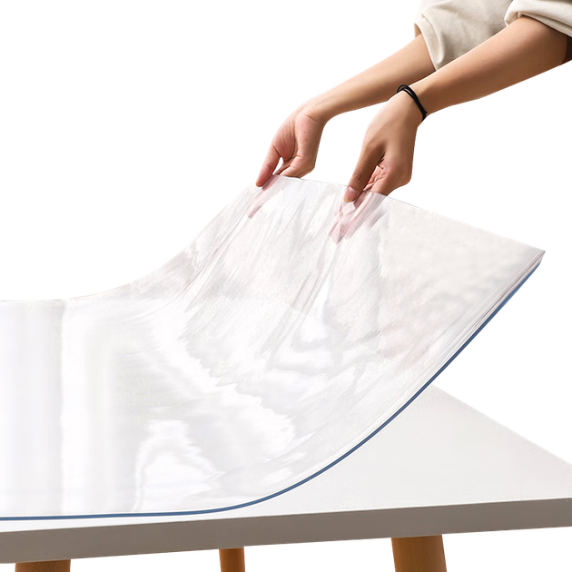 Коврик под стол Gusi Crystal Board, прозрачная защита для стола, ПВХ-подкладка под мягкий стеклянный журнальный столик, подкладка под барную стойку, 60*120 - зображення 4