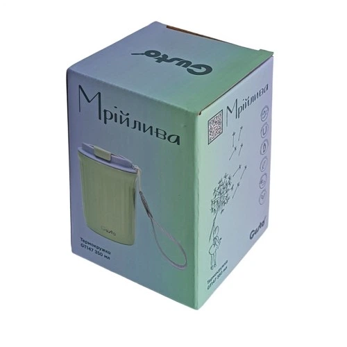 Термокружка Gusto Мрійлива 350 мл зелена (GT147) Gusto GT147 1075562 - зображення 6