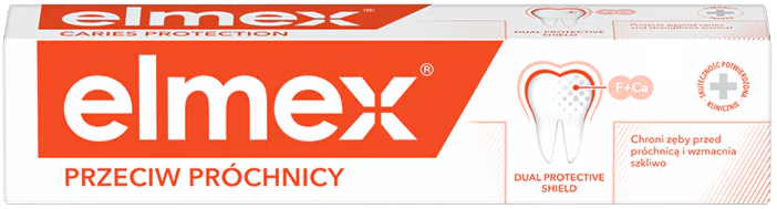 Набір зубних паст Elmex Caries Protection Tripack з фтором 3 x 75 мл (8590232000234) - Фото 2 Набір зубних паст Elmex Caries Protection Tripack з фтором 3 x 75 мл (8590232000234) - зображення 2