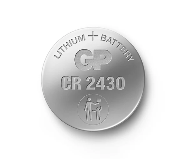 Батарейка таблетка GP CR2430 3.0 V литиевая 5 шт блистер - Фото 2 Батарейка таблетка GP CR2430 3.0 V литиевая 5 шт блистер - изображение 2