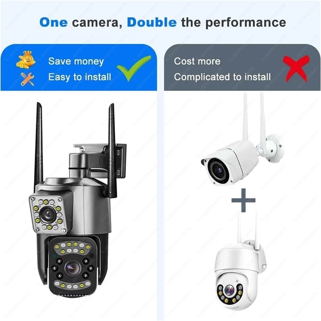 Вулична поворотна 4G-камера Digital TS-32W SC03-4G 4 Мп із нічним баченням - Фото 3 Вулична поворотна 4G-камера Digital TS-32W SC03-4G 4 Мп із нічним баченням - зображення 3