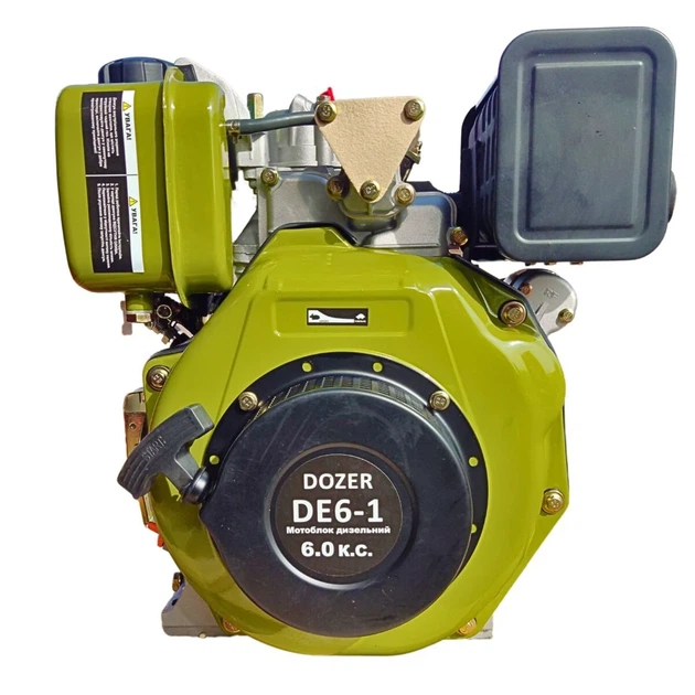 Дизельний двигун Dozer DE6-1 одноциліндровий 296 куб.см Емальована сталь Зелений - зображення 10