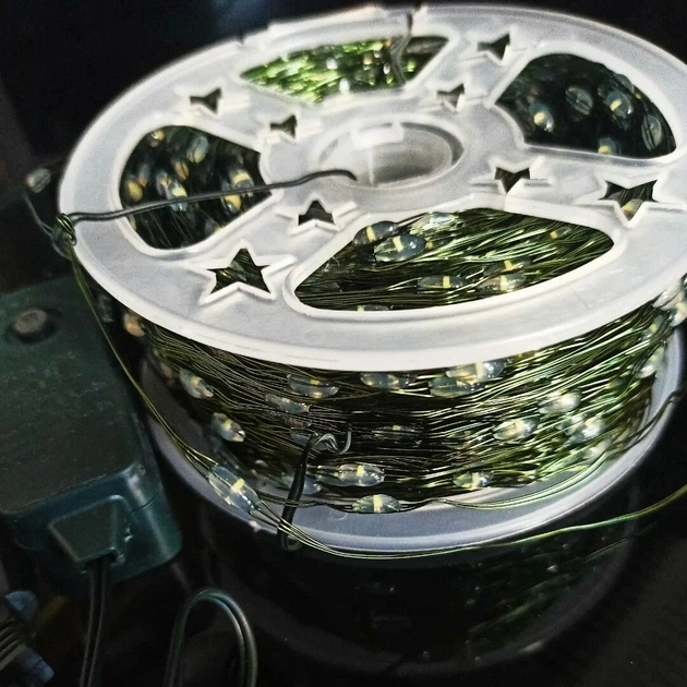 Гирлянда Grandio Роса 100 LED USB на проводе, 10 м, тёплый белый, IP65 - изображение 6