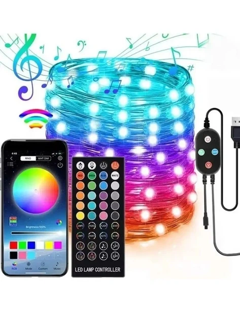 Уличная LED-гирлянда Digital 5M Smart с управлением через приложение Bluetooth - изображение 2
