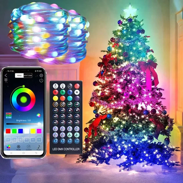 Уличная LED-гирлянда Digital 5M Smart с управлением через приложение Bluetooth - изображение 3