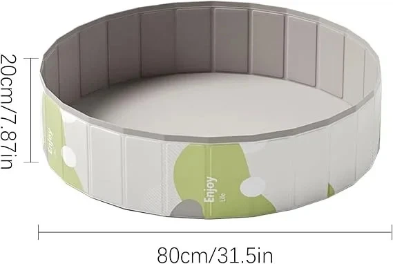 Детский надувной бассейн Asson 80×20 см с бортиками - Фото 2 Детский надувной бассейн Asson 80×20 см с бортиками - изображение 2