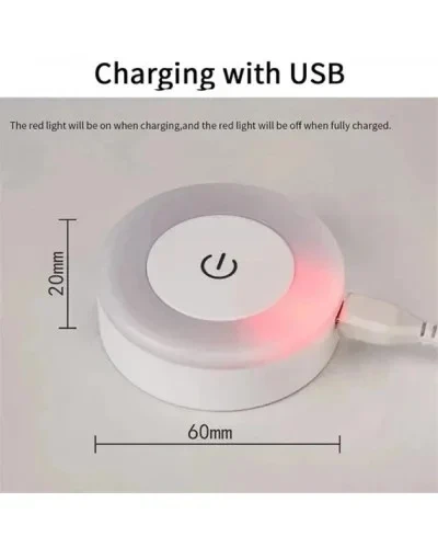Ночник LED KAR24 Grandio с сенсорным выключателем, MicroUSB - Фото 3 Ночник LED KAR24 Grandio с сенсорным выключателем, MicroUSB - изображение 3