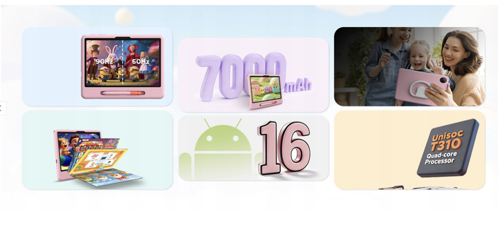 Дитячий планшет Pockam P10 Kid 10.1" (Android 16, 32 ГБ RAM, 64 ГБ ROM, 90 Гц, Junior Pro Set) - Фото 2 Дитячий планшет Pockam P10 Kid 10.1" (Android 16, 32 ГБ RAM, 64 ГБ ROM, 90 Гц, Junior Pro Set) - зображення 2