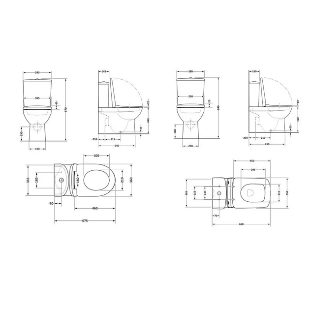 Набор унитазов Qtap: Scorpio Ultra Quiet QT14222125AUQW + Kalao Rimless QT08221213A W - изображение 2