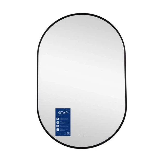 Дзеркало Qtap Scorpio SC1 600х900 мм LED Touch, антизапотівання, димер, 3000-6500K - Фото 3 Дзеркало Qtap Scorpio SC1 600х900 мм LED Touch, антизапотівання, димер, 3000-6500K - зображення 3
