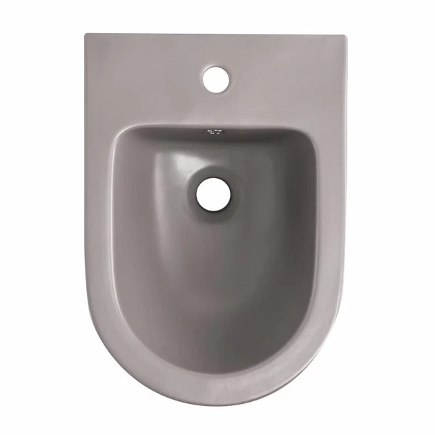 Биде подвесное Qtap Robin QT13551381GSG, керамика, 515x370x350 мм, Stone Grey - изображение 7
