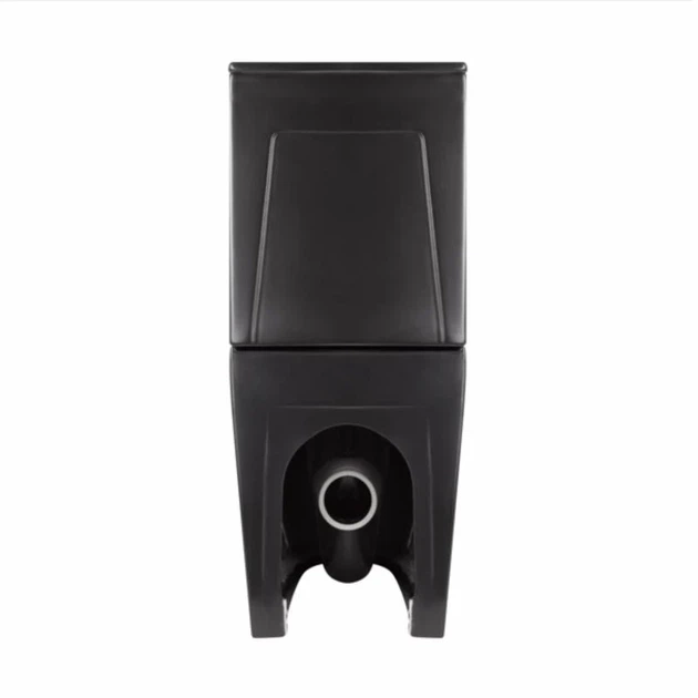 Унитаз-компакт Qtap Robin Ultra Quiet безободковый, сиденье Soft-close, черный матовый - изображение 7