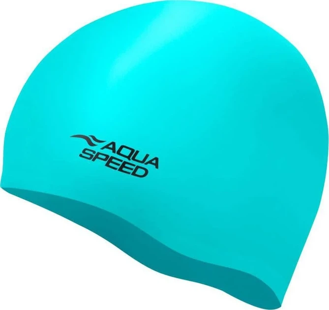 Шапка для плавания Aqua Speed LONG HAIR CAP силикон бирюзовая One Size для длинных волос - изображение 2