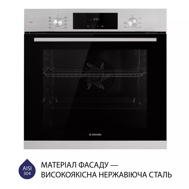 Духова шафа електрична Minola EOD 6804 INOX - зображення 2