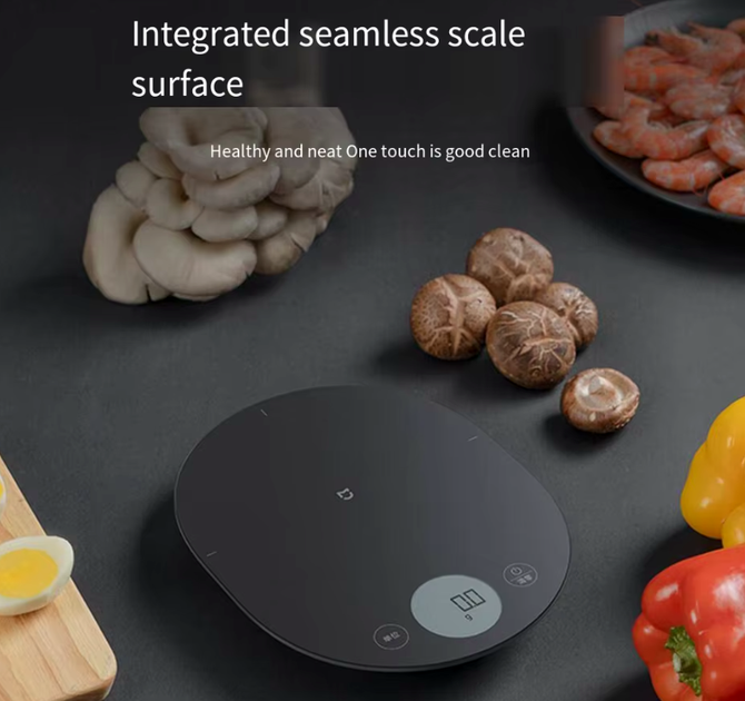 Кухонные весы Mijia Electronic Kitchen Scale точные до 1 грамма с LED-дисплеем черные - изображение 4