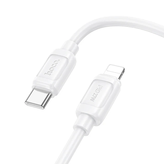 Кабель Hoco X115 Surpass Type-C — Lightning 27W 1 м білий - зображення 2
