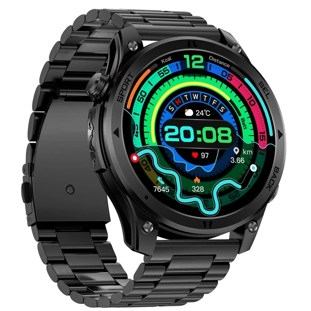 Смарт-часы мужские UWatch Smart Optimus GPS с компасом 1.46 дюйма - Фото 3 Смарт-часы мужские UWatch Smart Optimus GPS с компасом 1.46 дюйма - изображение 3