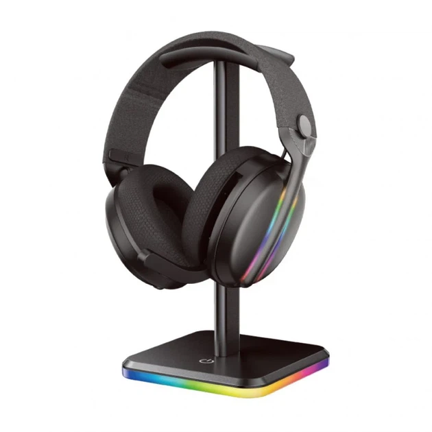 Подставка для наушников WALKER WST-130 с металлической стойкой и RGB-подсветкой, черная - изображение 2