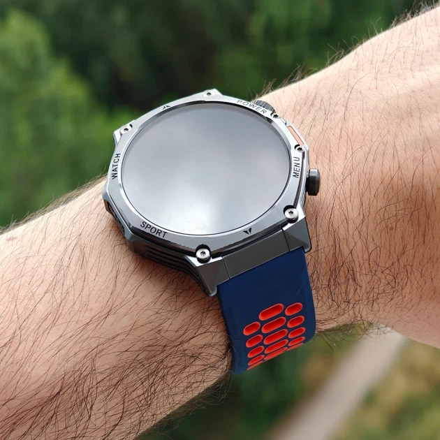 Смарт-годинник UWatch Smart Surf X Pro Lava Blue OLED 1.8 дюйма для спорту, 3 ремінці - зображення 7