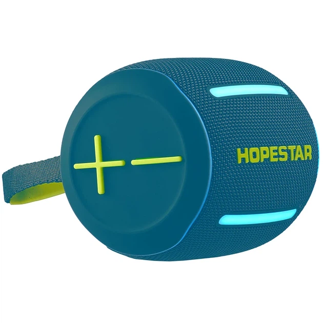 Портативная Bluetooth-колонка Hopestar P58 mini 10W с подсветкой, синяя - Фото 3 Портативная Bluetooth-колонка Hopestar P58 mini 10W с подсветкой, синяя - изображение 3