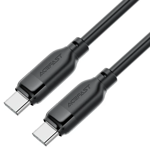 Кабель Acefast C16-03 Type-C — Type-C 60W 1.2 м плетеный черный - Фото 2 Кабель Acefast C16-03 Type-C — Type-C 60W 1.2 м плетеный черный - изображение 2