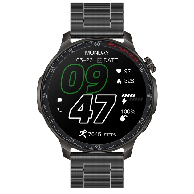 Смарт-годинник UWatch Smart Colorado Nylon Black нейлоновий ремінець і 2 ремінці в комплекті - зображення 2
