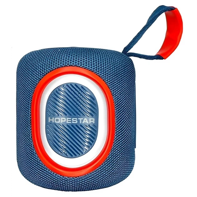 Портативная Bluetooth колонка Hopestar P68 10W с подсветкой и влагозащитой синяя - Фото 1 Портативная Bluetooth колонка Hopestar P68 10W с подсветкой и влагозащитой синяя - изображение 1