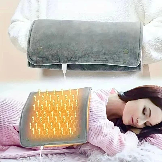 Грілка електрична Heating Pad Type-C USB 5V/2А для полегшення судом та болів у спині та шиї - изображение 4
