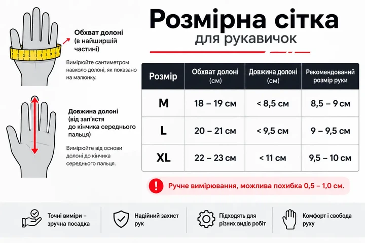 Шкіряні мотоциклетні рукавички з захистом кістяшок чорні, моторукавиці для мотоцикла та скутера розмір L - зображення 7