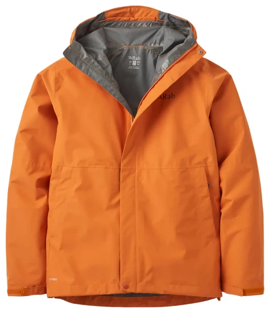 Мембранна куртка чоловіча Rab Downpour Jacket, Dark Melba (XL) - Фото 1 Мембранна куртка чоловіча Rab Downpour Jacket, Dark Melba (XL) - зображення 1