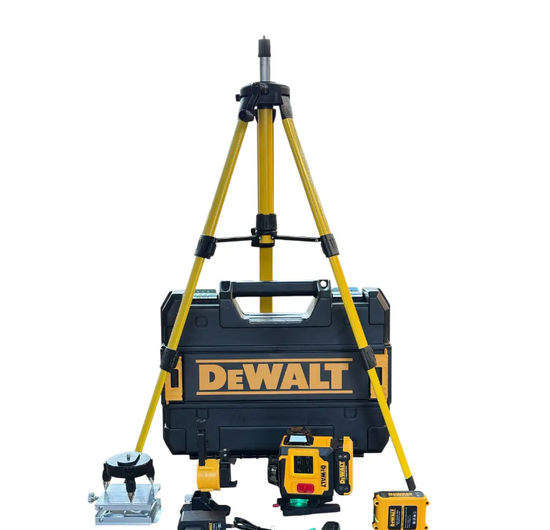 Лазерный нивелир DeWalt 3D 4D аккумуляторный уровень 16 линий зеленый луч 360 градусов 25 м точность ±0,2 мм 2 батареи 5 А·ч штатив магнитный кронштейн пульт кейс для строительства ремонта отделки - изображение 9