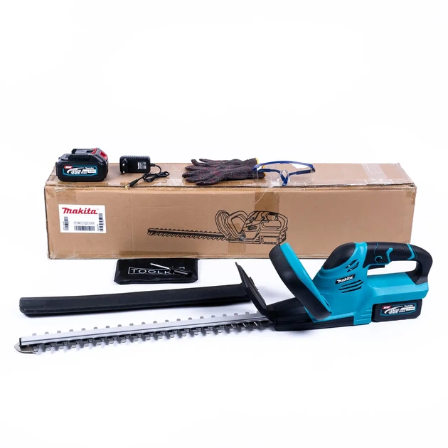 Садовый кусторез Makita DUH523Z аккумуляторный 36 В 5 А·ч ножницы для кустов живой изгороди лезвие 52 см толщина реза 20 мм 2100 об мин триммер для живой ограды с двумя батареями зарядкой защитным щитком кожухом для декоративной стрижки сада - изображение 10