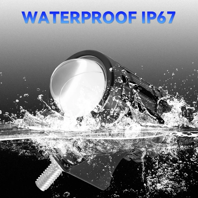 Додаткові LED-фари для мотоцикла 12–18 В, 2 шт., без перемикача - изображение 5