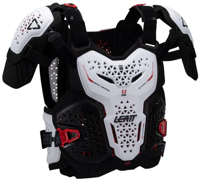 Защита груди Leatt Chest Protector 5.5 Pro EVO белый, размер S/M - изображение 5