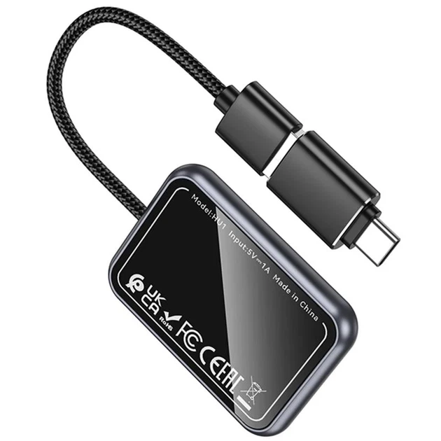 Адаптер Hoco HU1 Way беспроводной CarPlay для авто с проводным CarPlay - изображение 6
