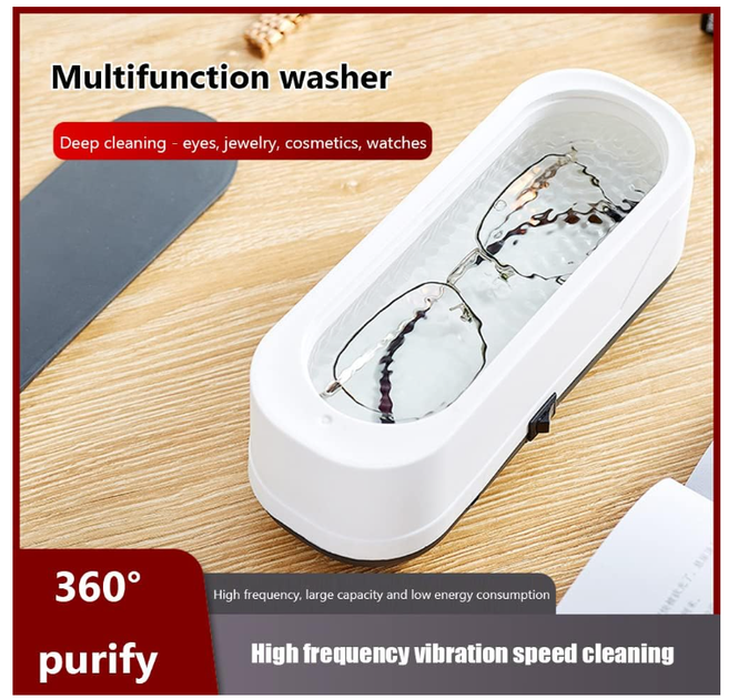 Ультразвуковая мойка для украшений Portable Jewelry Cleaner, очиститель ювелирных изделий, очков и мелких вещей - изображение 7