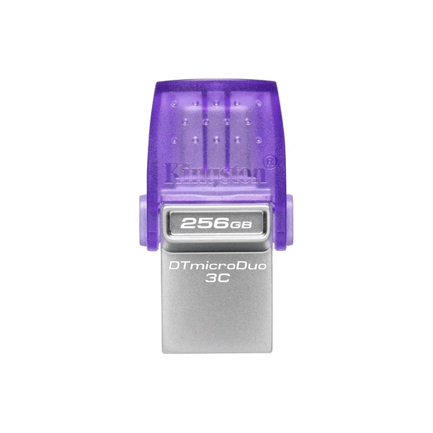 Флешка Kingston DT microDuo 3C 256 GB USB 3.2 с разъемами Type-C и Type-A для смартфона и ПК - Фото 1 Флешка Kingston DT microDuo 3C 256 GB USB 3.2 с разъемами Type-C и Type-A для смартфона и ПК - изображение 1