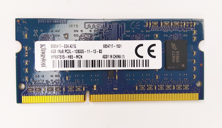Оперативна пам'ять Kingston 4Gb 1Rx8 PC3L-12800S HP687515-H65-MCN Б/В - Фото 1 Оперативна пам'ять Kingston 4Gb 1Rx8 PC3L-12800S HP687515-H65-MCN Б/В - изображение 1
