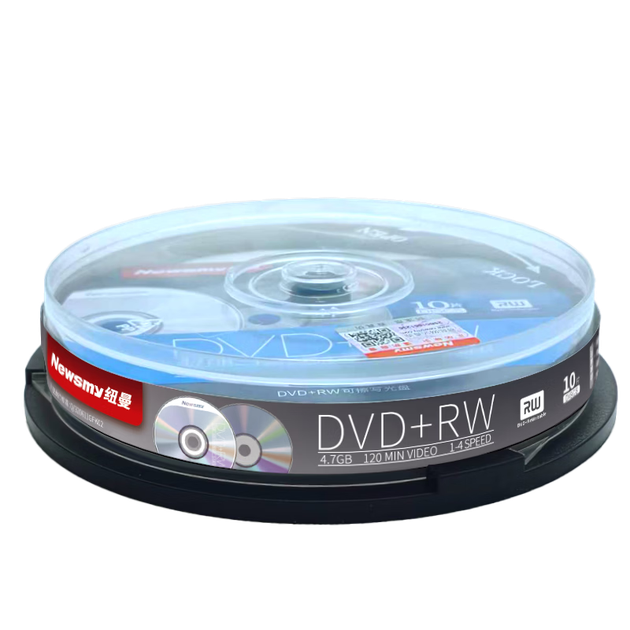 Диски Newsmy DVD+RW, записываемые диски, стираемые чистые диски, скорость 4x, емкость 4,7 ГБ, произведено в Тайване, упаковка из 10 штук. - Фото 4 Диски Newsmy DVD+RW, записываемые диски, стираемые чистые диски, скорость 4x, емкость 4,7 ГБ, произведено в Тайване, упаковка из 10 штук. - изображение 4